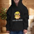 Back To School Chick With Brains Smart Intelligent Girls Graphic Kid Hoodie Back To School Chick With Brains Smart Intelligent Girls Graphic Kid Hoodie