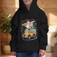 Back To School Chicken School Bus 100 Days Of School Graphic Kid Hoodie