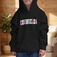 Back To School Counselor Preppy Checkered Counselor Life Graphic Kid Hoodie Back To School Counselor Preppy Checkered Counselor Life Graphic Kid Hoodie
