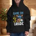 Back To School Game On Third Grade Baseball First Day Boys Graphic Kid Hoodie Back To School Game On Third Grade Baseball First Day Boys Graphic Kid Hoodie