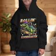 Back To School Kindergarten Dinosaur First Day Of School Boy Graphic Kid Hoodie Back To School Kindergarten Dinosaur First Day Of School Boy Graphic Kid Hoodie