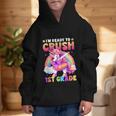 Back To School Unicorn Girls I'm Ready To Crush 1st Grade Graphic Kid Hoodie