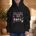 Battery Life Of An Attendance Clerk Back To School Graphic Kid Hoodie