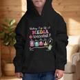 Battery Life Of A Media Specialist Back To School Graphic Kid Hoodie Battery Life Of A Media Specialist Back To School Graphic Kid Hoodie