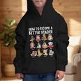 How To Become a Better Reader Dog Back To School Graphic Kid Hoodie How To Become a Better Reader Dog Back To School Graphic Kid Hoodie