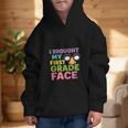 I Brought My First Grade Face First Day Back To School Graphic Kid Hoodie I Brought My First Grade Face First Day Back To School Graphic Kid Hoodie
