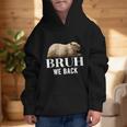 Bruh We Back To School Capybara First Day Of School Graphic Kid Hoodie