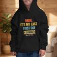 Bruh It's My Last First Day Senior 2026 Back To School Graphic Kid Hoodie