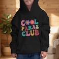 Cool Paras Club Paraprofessional Groovy Back To School Graphic Kid Hoodie Cool Paras Club Paraprofessional Groovy Back To School Graphic Kid Hoodie