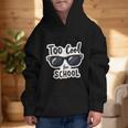 Too Cool For School Sunglasses First Day Back To School Graphic Kid Hoodie