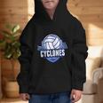 Cyclones Volleyball Back To School Spirit B Graphic Kid Hoodie Cyclones Volleyball Back To School Spirit B Graphic Kid Hoodie
