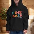 Fine Arts Squad Boho Cute Back To School Fine Arts Graphic Kid Hoodie Fine Arts Squad Boho Cute Back To School Fine Arts Graphic Kid Hoodie