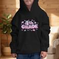First Day Of 4th Grade Girls Coquette Bow Back To School Graphic Kid Hoodie