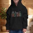 First Grade Oh Hey Retro Back To School 1st Grade Graphic Kid Hoodie