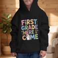 First Grade Here I Come Unicorn Back To School Graphic Kid Hoodie First Grade Here I Come Unicorn Back To School Graphic Kid Hoodie