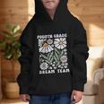 Fourth Grade Dream Team Back To School Boho Flower 4th Grade Graphic Kid Hoodie Fourth Grade Dream Team Back To School Boho Flower 4th Grade Graphic Kid Hoodie