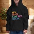 Gen Z Back To School New Grade Same Rizz No Cap Graphic Kid Hoodie