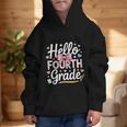 Hello Fourth Grade Back To School Girl Hearts Pink Bow Kids Graphic Kid Hoodie Hello Fourth Grade Back To School Girl Hearts Pink Bow Kids Graphic Kid Hoodie