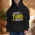 Hello Third Grade Sunflower 3rd Grade Vibes Back To School Graphic Kid Hoodie