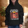 I'm Ready To Crush 7th Grade Axolotl Back To School Graphic Kid Hoodie I'm Ready To Crush 7th Grade Axolotl Back To School Graphic Kid Hoodie