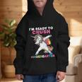 I'm Ready To Crush Kindergarten Unicorn Back To School Graphic Kid Hoodie I'm Ready To Crush Kindergarten Unicorn Back To School Graphic Kid Hoodie