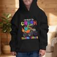 I'm Ready To Crush Second Grade Dinosaur Dino Back To School Graphic Kid Hoodie