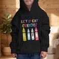 Kindergarten Back To School Crayons Let's Eat Crayon Graphic Kid Hoodie Kindergarten Back To School Crayons Let's Eat Crayon Graphic Kid Hoodie