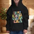 Kindergarten Era Happy Back To School Groovy Kids Boys Girls Graphic Kid Hoodie