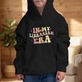 In My Librarian Era Retro Back To School Bookworm Book Lover Graphic Kid Hoodie