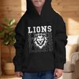 Lions School Spirit Fan Team Back To School Graphic Kid Hoodie