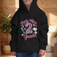 Little Miss 2nd Grade Grader Girls 1st Day Back To School Graphic Kid Hoodie Little Miss 2nd Grade Grader Girls 1st Day Back To School Graphic Kid Hoodie