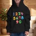 Monster Numbers Learning Cute Numbers 0-9 Back To School Graphic Kid Hoodie