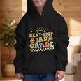 Next Stop 3rd Grade Groovy Retro Third Grade Back To School Graphic Kid Hoodie