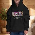 Outsiders Squad Tie Dye Back To School Women Appreciation Graphic Kid Hoodie