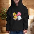 Pencil Coquette Bow Happy First Day Of School Back To School Graphic Kid Hoodie Pencil Coquette Bow Happy First Day Of School Back To School Graphic Kid Hoodie