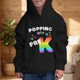 Popping Into Pre K Kid's Back To School Pop It Fidget Toy Graphic Kid Hoodie