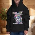 Preschool Back To School First Day Girls PreK Rollin Unicorn Graphic Kid Hoodie