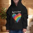 Rainbow Pencil Heart Back To School Creative Graphic Kid Hoodie Rainbow Pencil Heart Back To School Creative Graphic Kid Hoodie