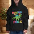 Roaring Into Pre-K Preschool Dinosaur Back To School Graphic Kid Hoodie Roaring Into Pre-K Preschool Dinosaur Back To School Graphic Kid Hoodie