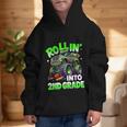 Rollin' Into 2nd Grade Monster Truck Back To School Boys Graphic Kid Hoodie Rollin' Into 2nd Grade Monster Truck Back To School Boys Graphic Kid Hoodie