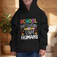 School Custodian Of Tiny Humans Back To School Janitor Graphic Kid Hoodie