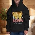 School Nurse Groovy Coquette Bow Cute Back To School Graphic Kid Hoodie School Nurse Groovy Coquette Bow Cute Back To School Graphic Kid Hoodie