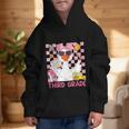Silly Goose Third Grade Grade Back To School Coquette Girly Graphic Kid Hoodie