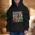 Straight Outta Seventh Grade Graduation Fun Back To School Graphic Kid Hoodie Straight Outta Seventh Grade Graduation Fun Back To School Graphic Kid Hoodie