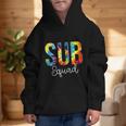 Sub Squad For Work Tie Dye Back To School Appreciation Day Graphic Kid Hoodie Sub Squad For Work Tie Dye Back To School Appreciation Day Graphic Kid Hoodie