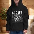 Vintage Lions School Spirit Fan Team Back To School Graphic Kid Hoodie Vintage Lions School Spirit Fan Team Back To School Graphic Kid Hoodie
