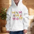 Apple Coquette Bow Books First Day Of School Back To School Graphic Kid Hoodie Apple Coquette Bow Books First Day Of School Back To School Graphic Kid Hoodie