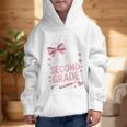 Back To School Cute Pink Coquette Girls Hello Second Grade Graphic Kid Hoodie Back To School Cute Pink Coquette Girls Hello Second Grade Graphic Kid Hoodie