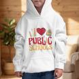 Back To School Education I Love Public Schools Graphic Kid Hoodie Back To School Education I Love Public Schools Graphic Kid Hoodie