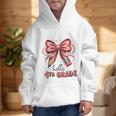 Coquette 4th Grade First Day Of Back To School Girls Outfits Graphic Kid Hoodie Coquette 4th Grade First Day Of Back To School Girls Outfits Graphic Kid Hoodie